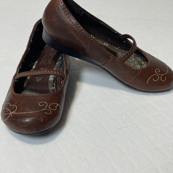 Smart Steps Girls Brown 90s Style Mary Jane Shoes Size 9‎ - Picture 4 of 6